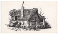 Cottage - Sketch (Unknown) Vintage Original Postcard # 5359 - New, 1960's