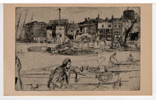 Load image into Gallery viewer, Black Lion Wharf by J. A. McN. Whistler, National Gallery of Art, Washington, D.C. USA Vintage Original Postcard # 5360 - New - 1950's
