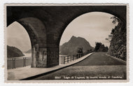 Lake Lugano, The New Road of Gandria, Italy Vintage Original Postcard # 5364 - New - Printed October 3, 1939