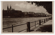 Rhine River, Basel, Switzerland Vintage Original Postcard # 5369 - New - 1950's