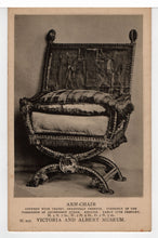 Load image into Gallery viewer, Victoria and Albert Museum - 'Arm Chair' - London, England Vintage Original Postcard # 5381 - New - 1940's
