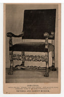 Victoria and Albert Museum - 'Arm Chair' - London, England Vintage Original Postcard # 5384 - New - 1940's