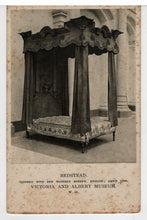 Load image into Gallery viewer, Victoria and Albert Museum - 'Bedstead' - London, England Vintage Original Postcard # 5385 - New - 1940's
