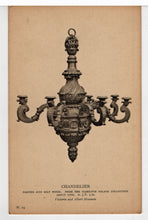 Load image into Gallery viewer, Victoria and Albert Museum - 'Chandelier' - London, England Vintage Original Postcard # 5386 - New - 1940's
