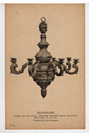 Victoria and Albert Museum - 'Chandelier' - London, England Vintage Original Postcard # 5386 - New - 1940's