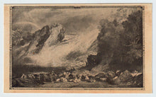Load image into Gallery viewer, Falls of the Rhine, Schaffhausen, by J. M. W. Turner - Switzerland - Art - Painting - Vintage Original Postcard # 5397 - New - 1950's
