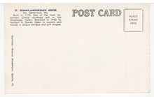 Load image into Gallery viewer, Amoureux House, Ste. Genevieve, Missouri, USA - Sketch - Vintage Original Postcard # 5399 - New - 1960's
