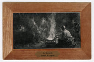 Before the Meal by J. Jsraels, Germany - Art - Painting - Vintage Original Postcard # 5412 - New - 1920's