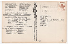 Load image into Gallery viewer, Montreal, Quebec, Canada - St. Lawrence River Vintage Original Postcard # 5415 - Post Marked October 1983
