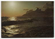 Rio De Janeiro, Brazil (Scenic Sunset View) Vintage Original Postcard # 5418 - Post Marked January 24, 1985