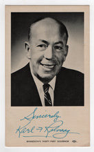 Load image into Gallery viewer, Karl Rolvaag (31st Governor) Minnesota, USA Vintage Original Postcard # 5420 - New - 1960's
