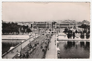 Bridge and Place de la Concorde, Paris, France Vintage Original Postcard # 5441 - Post Marked September 10, 1956