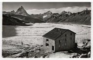 Monte Rosa Hut, Zermatt, Switzerland Vintage Original Postcard # 5447 - Hand Written Date - July 26, 1956