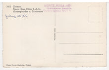 Load image into Gallery viewer, Monte Rosa Hut, Zermatt, Switzerland Vintage Original Postcard # 5447 - Hand Written Date - July 26, 1956
