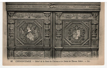 Load image into Gallery viewer, Detail of the Chateau Gate and the Motto of Thomas Bohier, Chenonceaux, France Vintage Original Postcard # 5451 - New - Early 1900&#39;s
