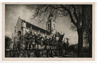 Old Saint-Etienne - Caen (Calvados) Church, France Vintage Original Postcard # 5460 - Hand Written 1940's