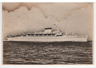 Guilo Cesare Ship Vintage Original Postcard # 5468 - Post Marked 1957