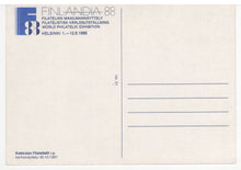 Load image into Gallery viewer, FINLANDIA 88, Helsinki, Finland (World Philatelic Exhibition) Vintage Original Postcard # 5470 - New - 1988
