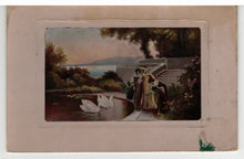 Load image into Gallery viewer, Ladies and Swans (Unknown) Vintage Original Postcard # 5476 - Hand Written, Early 1900's
