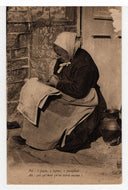 Elderly Woman, Normandy, France Vintage Original Postcard # 5485 - Hand Written - Early 1900's