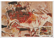 Rock-Paintings of the South-West Cape: 'Rotstekeninge - Bergville' Vintage Original Postcard # 5493 - Dated June 4, 1987