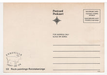 Load image into Gallery viewer, Rock-Paintings of the South-West Cape: 'Rotstekeninge - Bergville' Vintage Original Postcard # 5493 - Dated June 4, 1987
