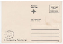 Load image into Gallery viewer, Rock-Paintings of the South-West Cape: 'Rotstekeninge - Bergville' Vintage Original Postcard # 5495 - Dated June 4, 1987
