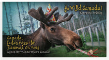 Load image into Gallery viewer, Go Wild Canada - Happy 135th Birthday - Vintage Original Postcard # 5500 - New - 2002
