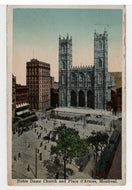 Notre Dame Church, Montreal, Quebec, Canada Vintage Original Postcard # 5504 - Post Marked August 24, 1925