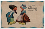 Do You Like a Bunnyhug? Vintage Original Postcard # 5509 - Post Marked November 3, 1914