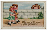 Wonder If I'll Ever Get A Girl Like That! Vintage Original Postcard # 5511 - Post Marked February 13, 1930