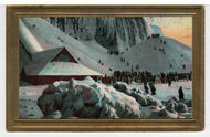 Scenic Winter Gathering (Unknown) Vintage Original Postcard # 5516 - Post Marked February 20, 1961