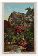 Zion National Park, Great White Throne, Utah, USA (Union Pacific Railroad Promo) Vintage Original Postcard # 5528 - New - 1960's