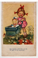 My Brother Loves Driving in the Sunshine! Vintage Original Postcard # 5531 - Post Marked 1950's
