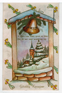 Happy New Year - Gelukkig Nieuwjaar Vintage Original Postcard # 5543 - Post Marked 1960's