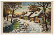 Happy New Year - Gelukkig Nieuwjaar Vintage Original Postcard # 5548 - Post Marked 1960's