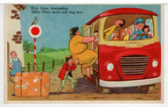 A Two Hupsakee, Fat Mien also has to Come Along - Vintage Original Postcard # 5552 - Post Marked - 1960's