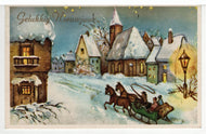 Happy New Year - Gelukkig Nieuwjaar Vintage Original Postcard # 5556 - Post Marked 1960's