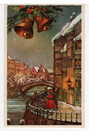 Happy New Year - Gelukkig Nieuwjaar Vintage Original Postcard # 5558 - Post Marked December 31, 1963