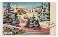 Happy New Year - Gelukkig Nieuwjaar Vintage Original Postcard # 5564 - Post Marked 1960's