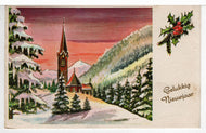 Happy New Year - Gelukkig Nieuwjaar Vintage Original Postcard # 5565 - Post Marked 1960's