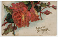 Birthday Greetings Vintage Original Postcard # 5586 - Post Marked - Early 1900's