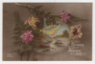 Happy New Year - Bonne Annee Vintage Original Postcard # 5612 - Hand Written December 31, 1917