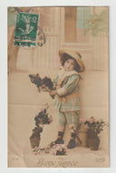 Happy New Year - Bonne Annee Vintage Original Postcard # 5618 - Post Marked - Early 1900's