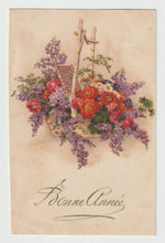 Load image into Gallery viewer, Happy New Year - Bonne Annee Vintage Original Postcard # 5619 - Hand Written - Early 1900's
