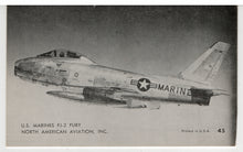 Load image into Gallery viewer, FJ-2 Fury, US Marines - Airplane Vintage Original Postcard # 5631 - New - 1970's
