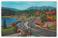 Stanley Park Entrance, Vancouver, British Columbia, Canada - Vintage Original Postcard # 5635 - Post Marked January 24, 1985