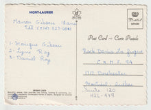 Load image into Gallery viewer, Beautiful Scenic Lake, Mont-Laurier, Quebec, Canada Vintage Original Postcard # 5654 - Hand Written - 1980's

