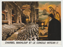 Load image into Gallery viewer, Charbel Makhlouf and The Second Vatican Council - Vintage Original Postcard # 5657 - New - 1980's
