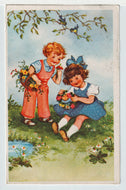 Children Playing (Unknown) Vintage Original Postcard # 5658 - Post Marked 1963